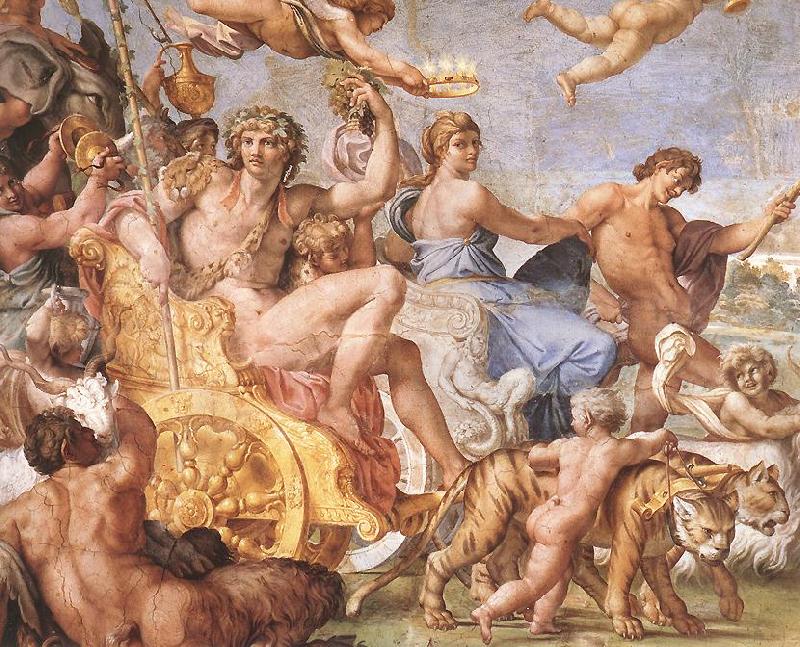 CARRACCI, Annibale Triumph of Bacchus and Ariadne (detail) dsg France oil painting art